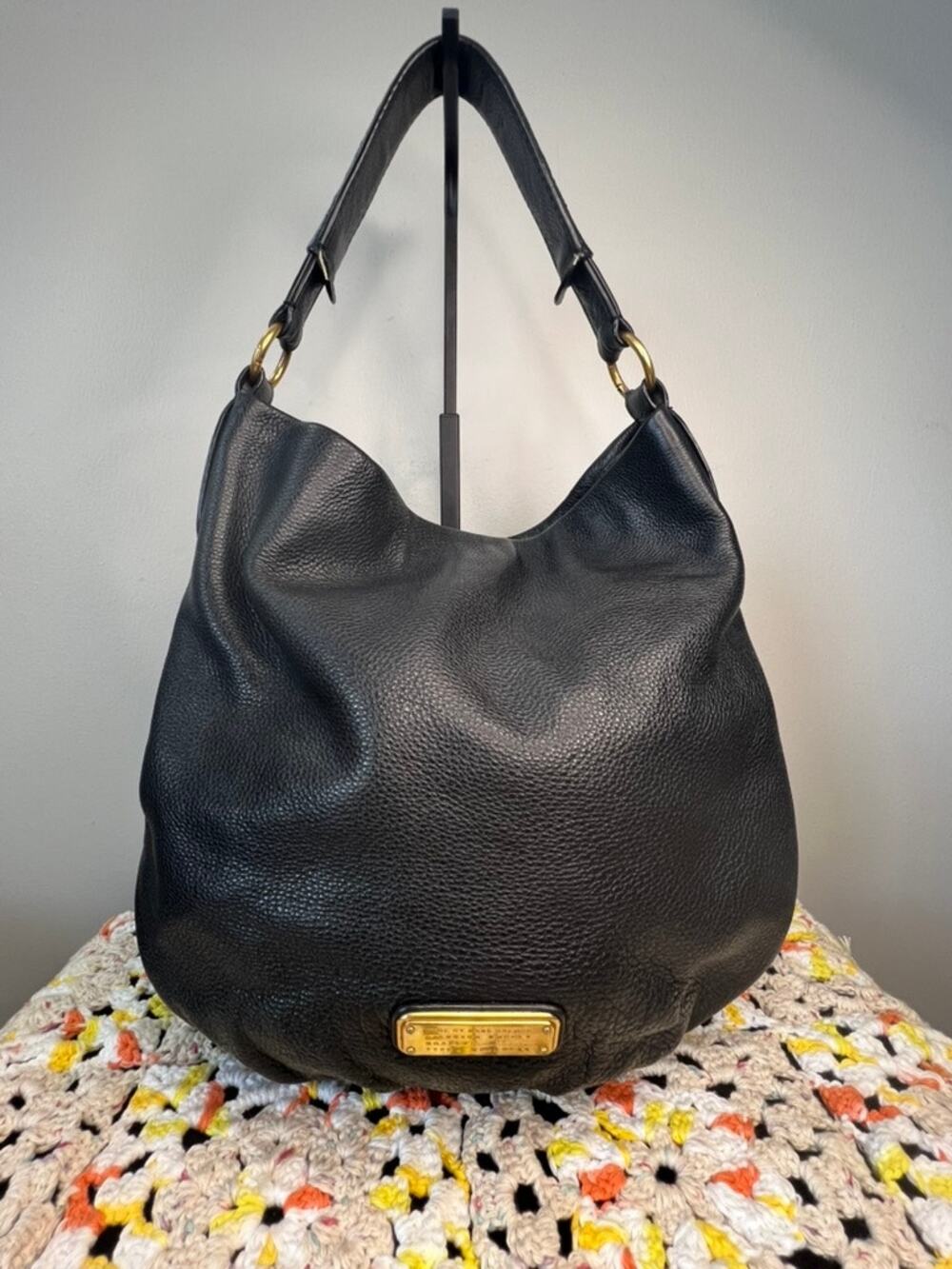 Marc by Marc Jacobs Standard Supply Black Leather Hobo Shoulder Bag